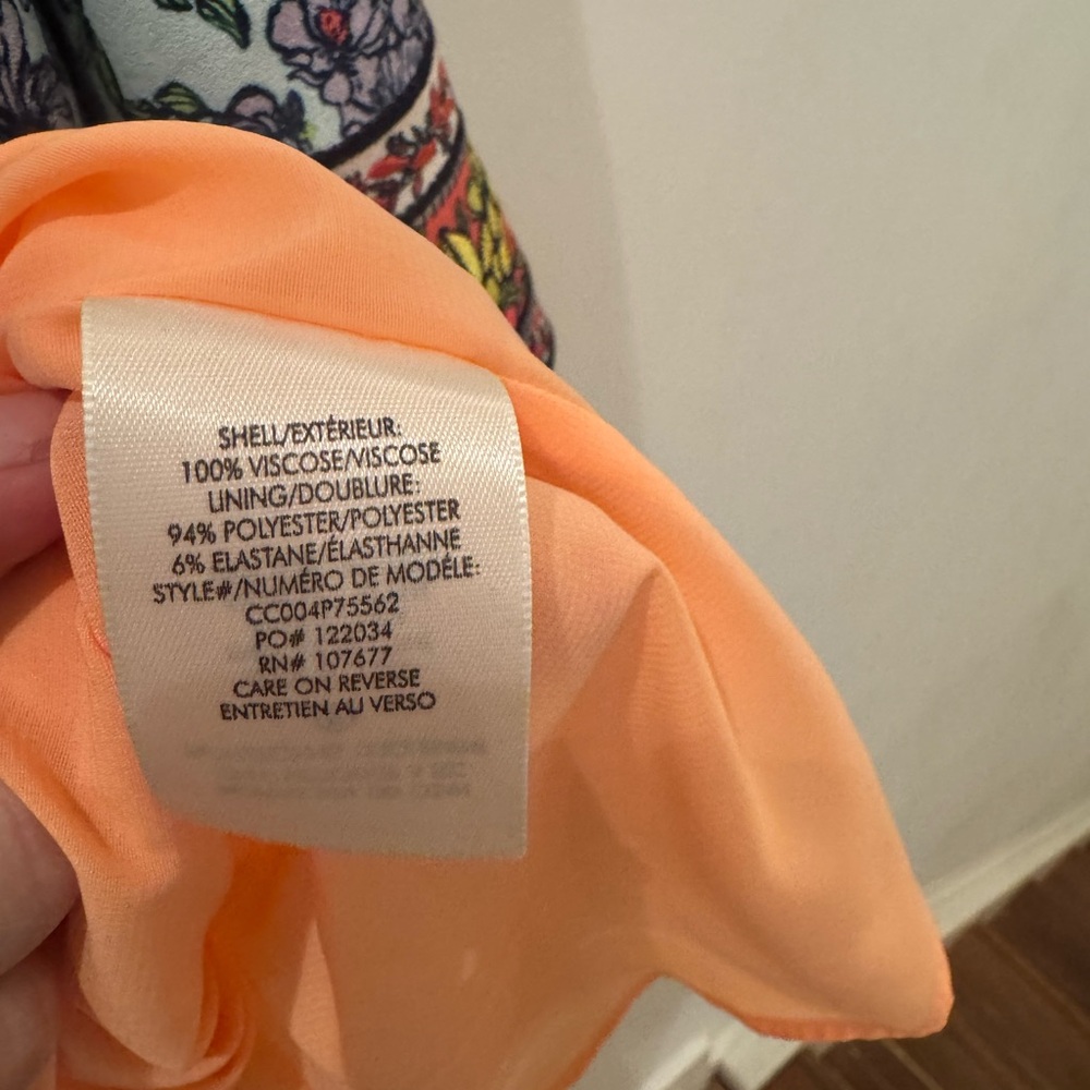 Alice + Olivia dress Multicolor Long Sleeve empire waist w. side openings. S 10. - Picture 7 of 15